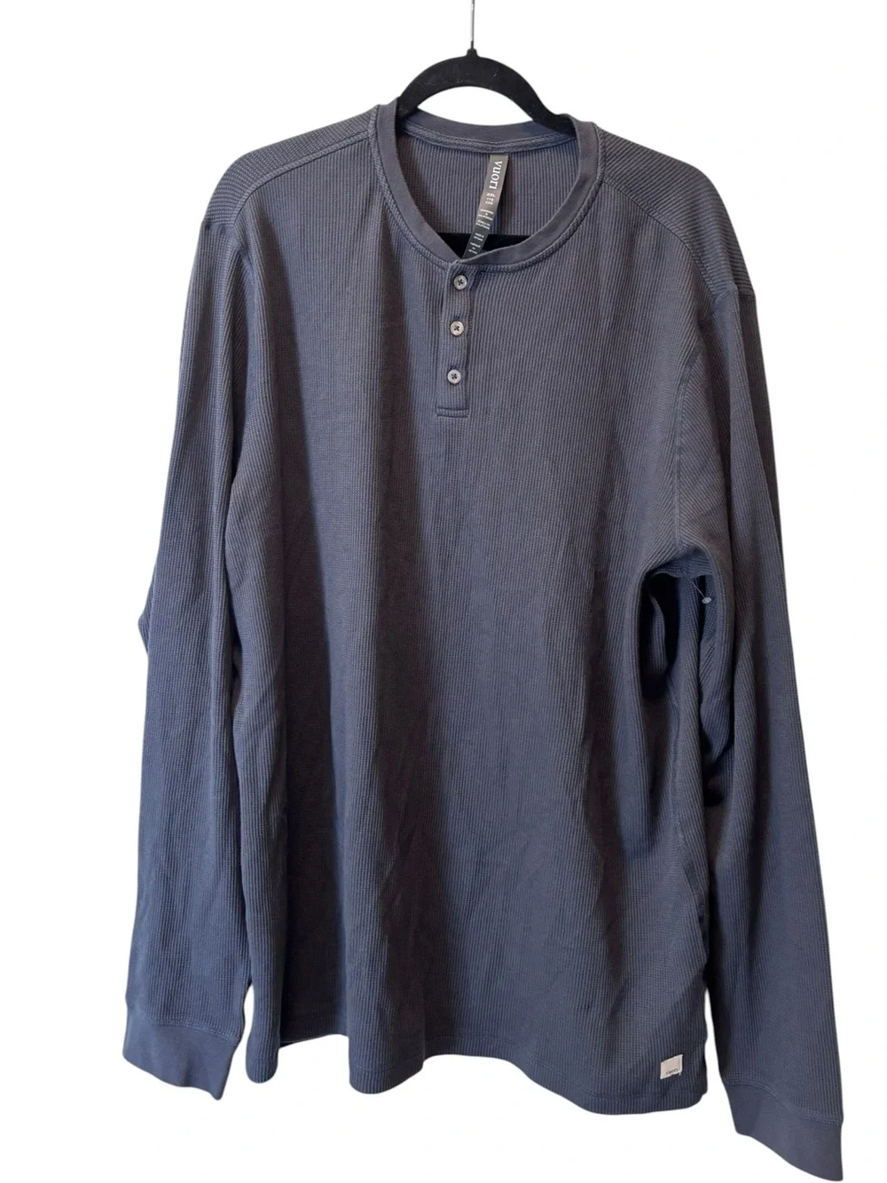 Vuori Heather Gray Waffle Long Sleeve XXL
